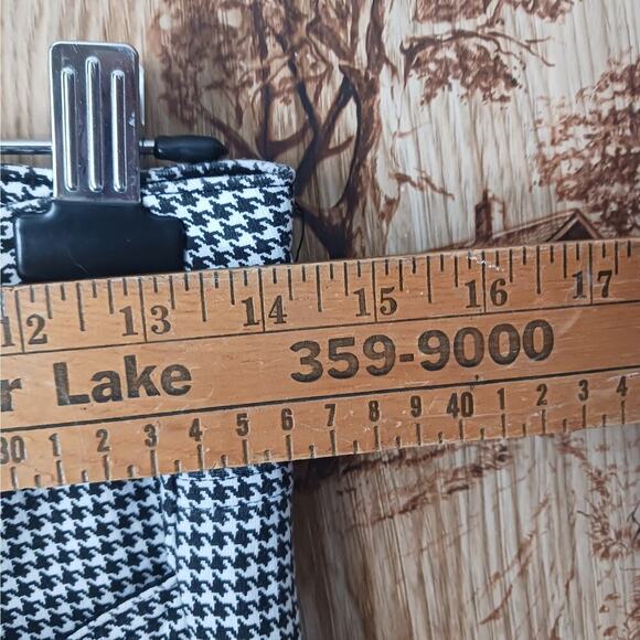 Labijou Houndstooth Stacked Rouched Pants Size Medium - Picture 7 of 10